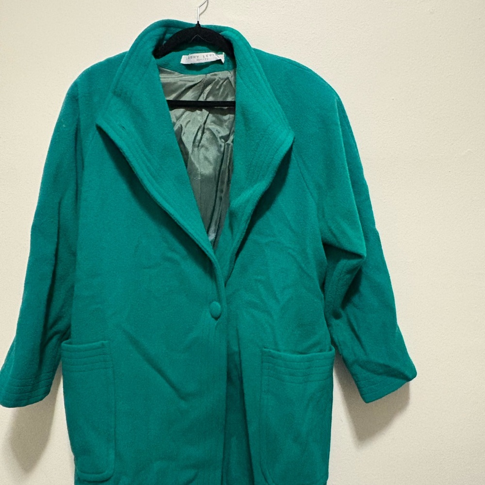 Larry Levine Teal Women's Cape Coat